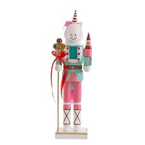 Unicorn Nutcracker 14” Womens Girls Christmas Home Decor New